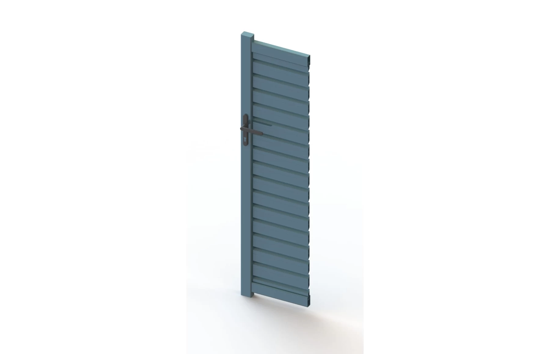 Poarta auto batanta, aluminiu, 3000x1800mm, gri antracit, model Jaluzea Deluxe