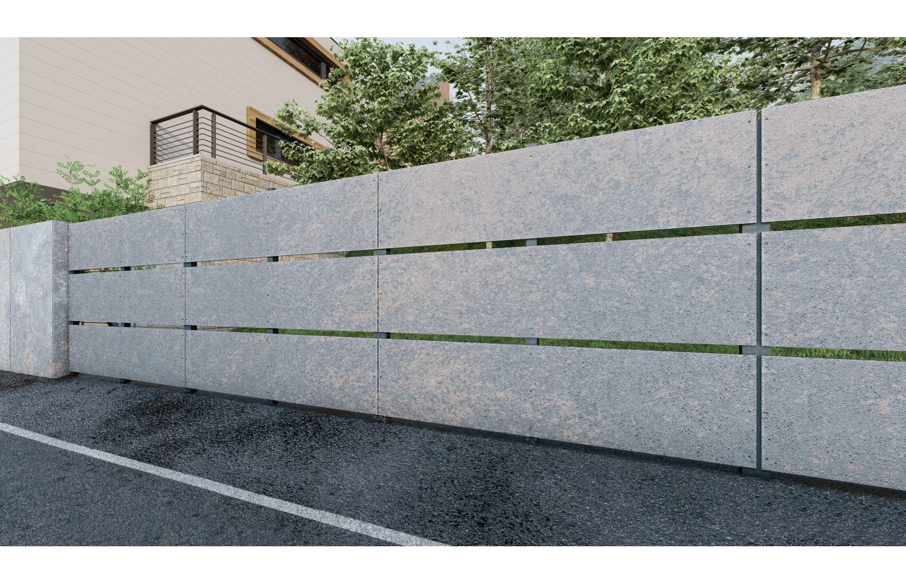 Placa fibrociment polisat, impermeabil, 1220x2440mm, Fibro X, Space Grey
