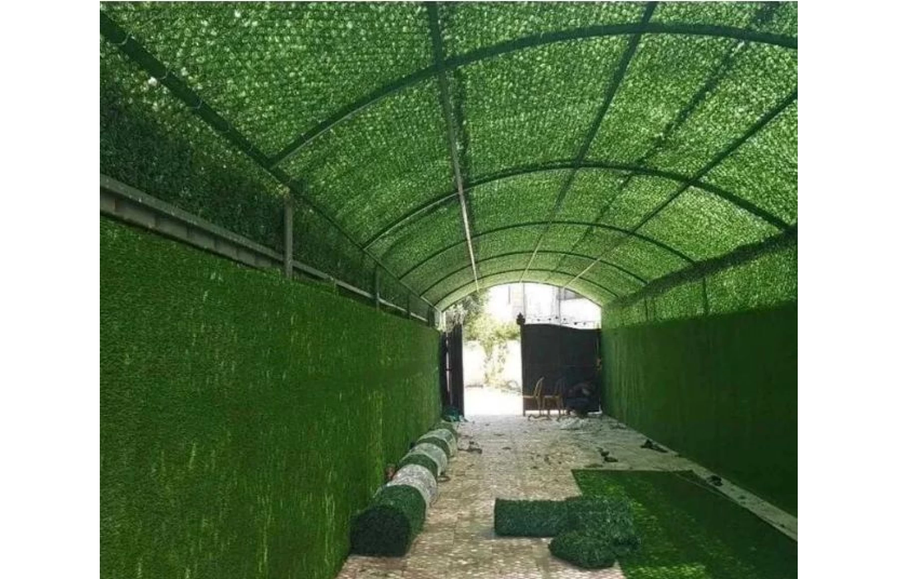 Plasa gard viu artificial, imitatie Gard Viu, plasa paravan verde, 1.7x10metri, Virtuoso