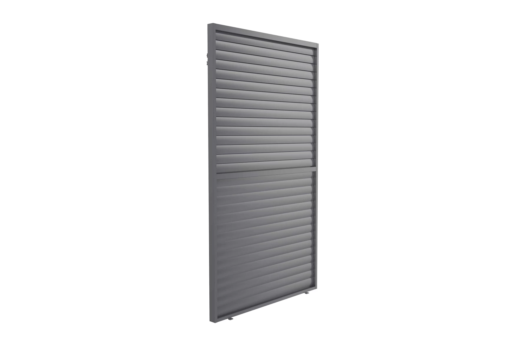 Paravan din jaluzele ajustabile manual pentru pergola cu Latime: 4000mm si Inaltime: 2500mm, Dimensiune 1230x2380mm, Culoare structura: GRI RAL 7016