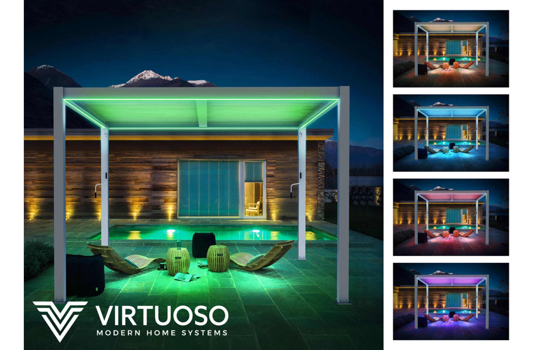Pergola X Bioclimatica 4x6x2.5metri , Premium, Aluminiu
