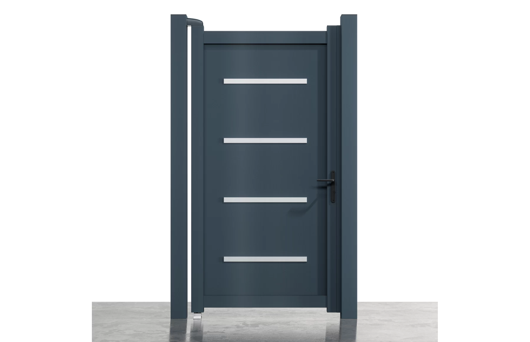 Poarta pietonala metalica din aluminiu 900x1800mm, gri antracit, model  Thor