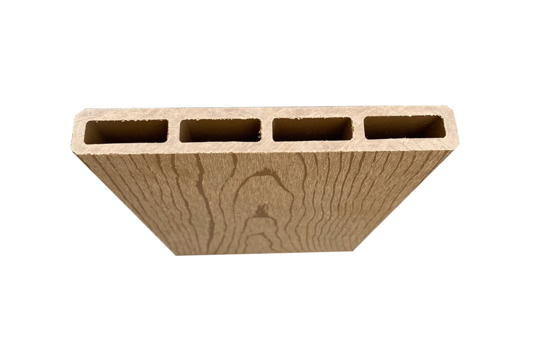 Gard WPC Cu Placaj Ares Aluminiu, Light Wood