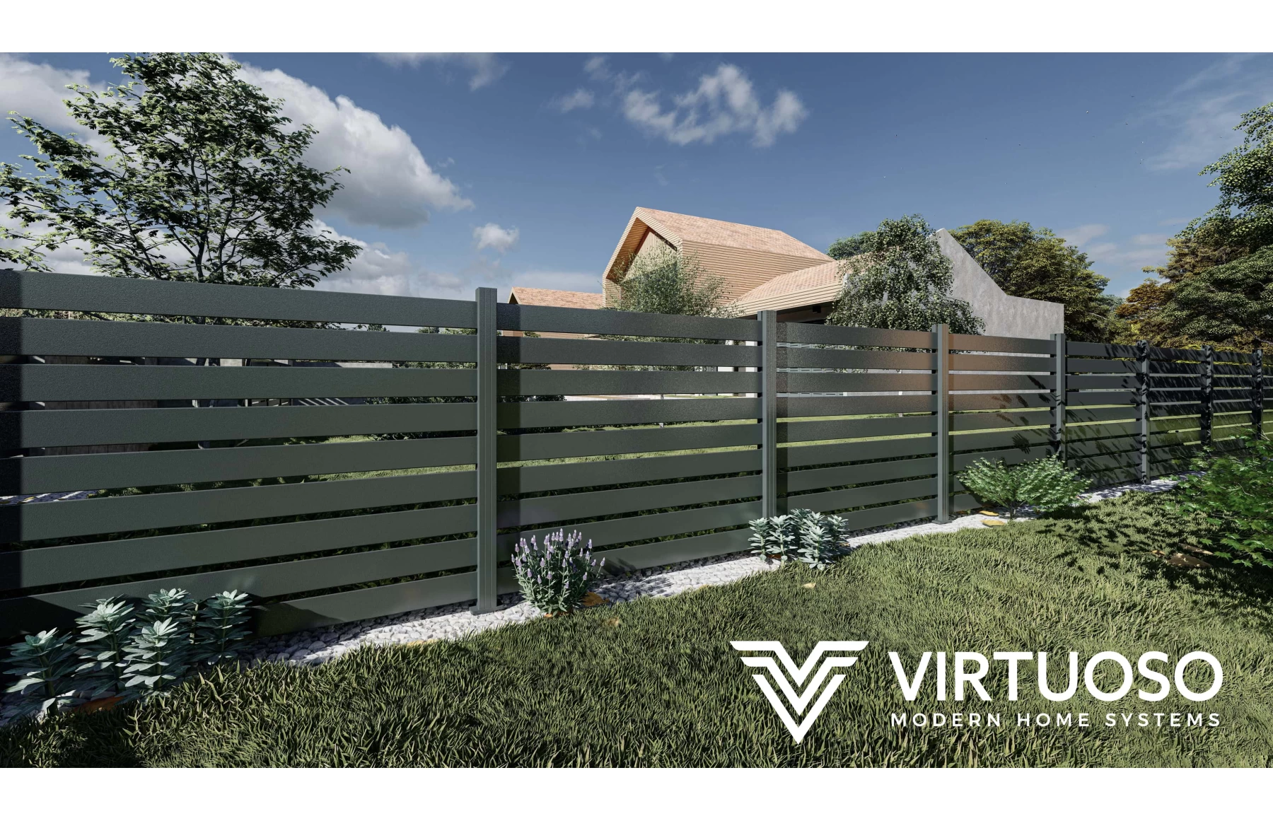 Gard Cu Placaj Atlas Aluminiu