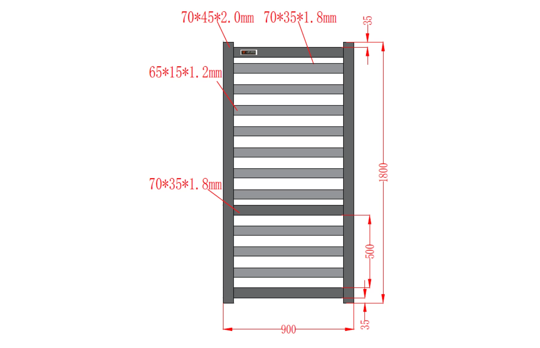 Set porti metalice din aluminiu 900x1800m, 3000x1800mm, prefabricate, maro, model Star