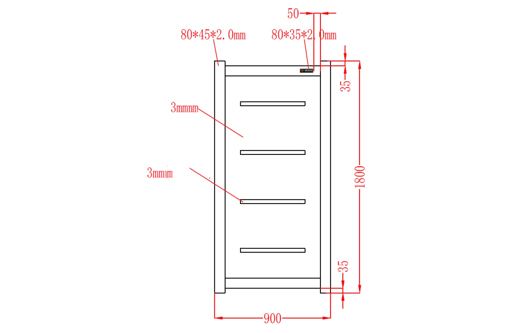 Set porti metalice din aluminiu 900x1800m, 3000x1800mm, gri antracit, model Thor