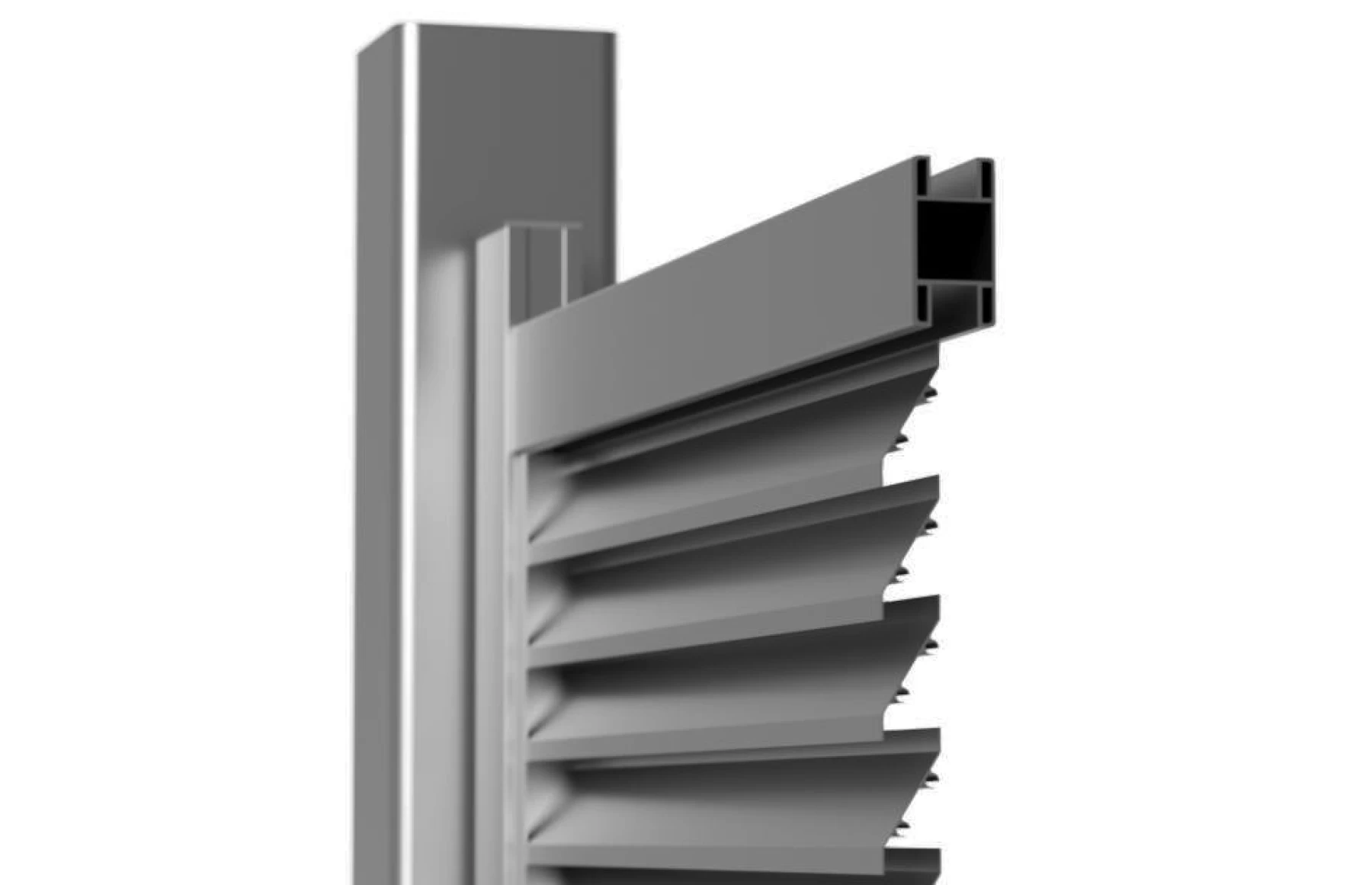 Poarta culisanta glisanta metalica din aluminiu, prefabricata, model Jaluzea Suprem, gri antracit, 3000x2000mm