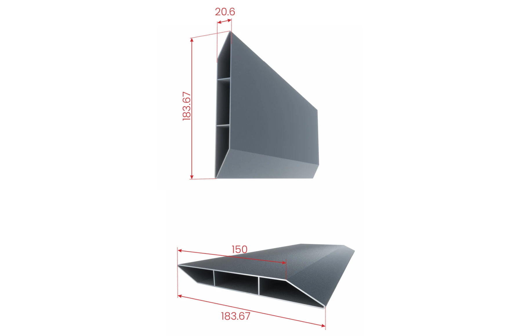 Panou gard metalic din aluminiu,  model Sfinx 2000x2500mm