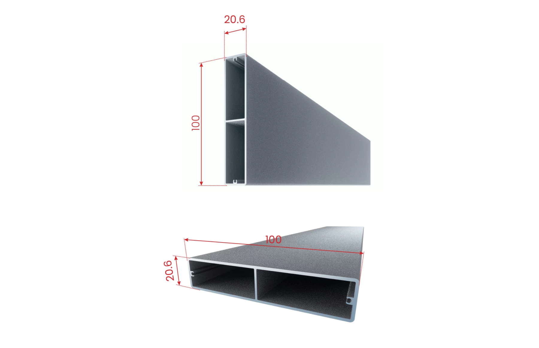 Panou gard metalic din aluminiu, cu stalpi din aluminiu, model Athos