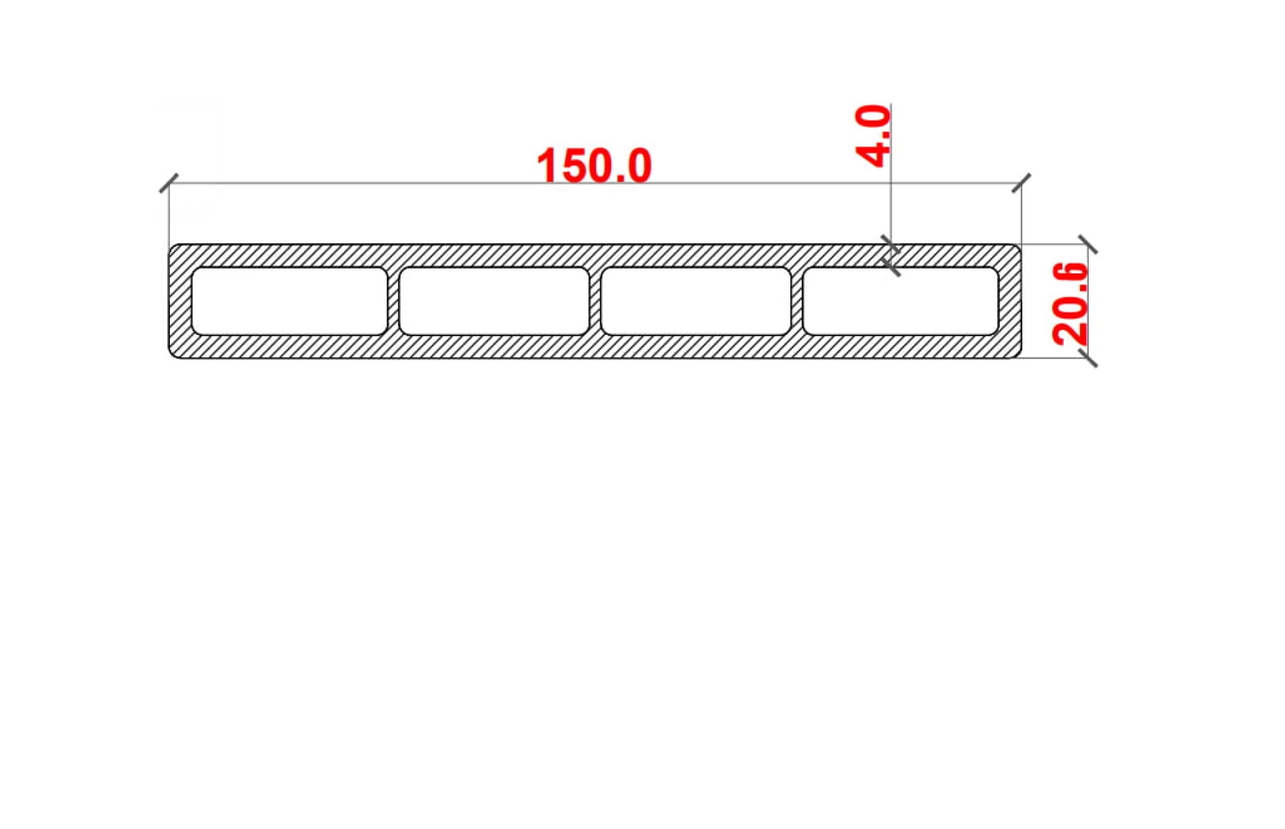 Placa gard tip scandura din WPC lemn compozit, 150x20.6mm, textura lemn gri