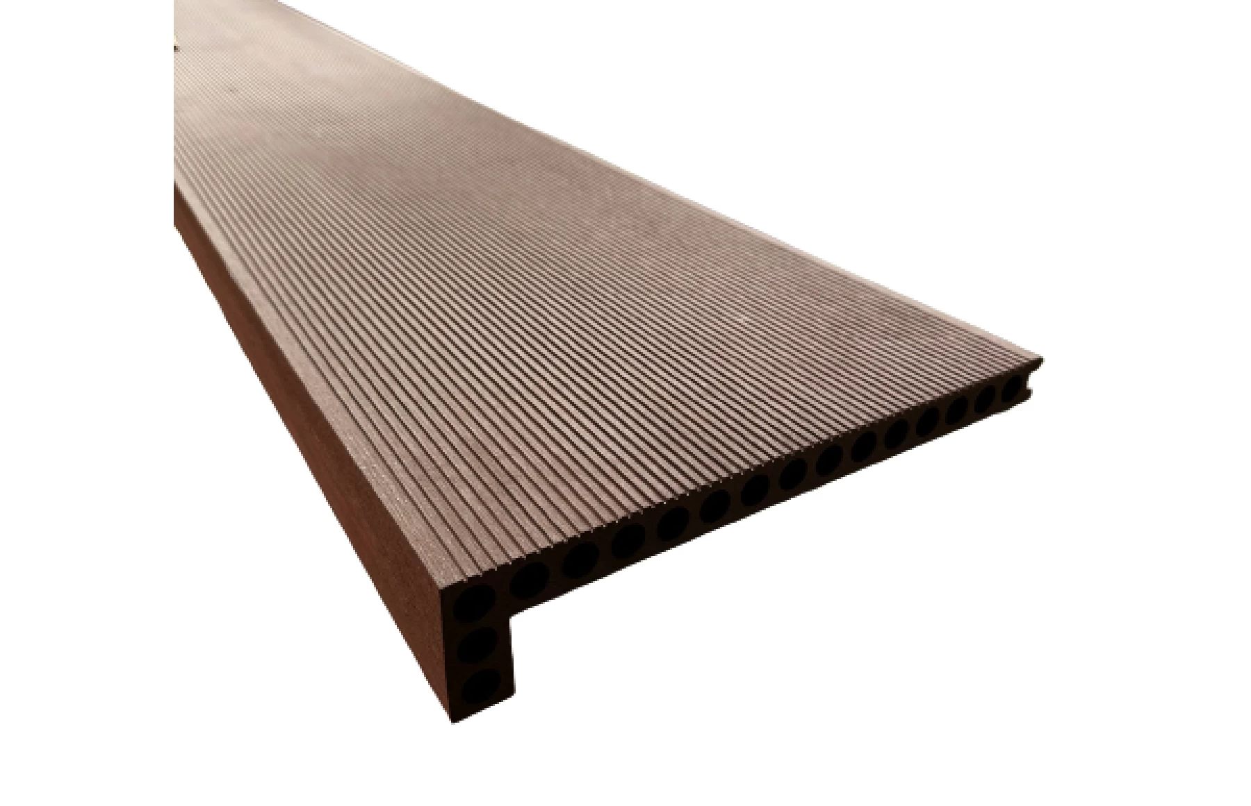 Treapta Decking 3D WPC, dimensiune 300 x 60 x 24 mm, culoare  maro